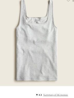 J.Crew Perfect Fit Shelf Bra Tank Top- Light Pistachio